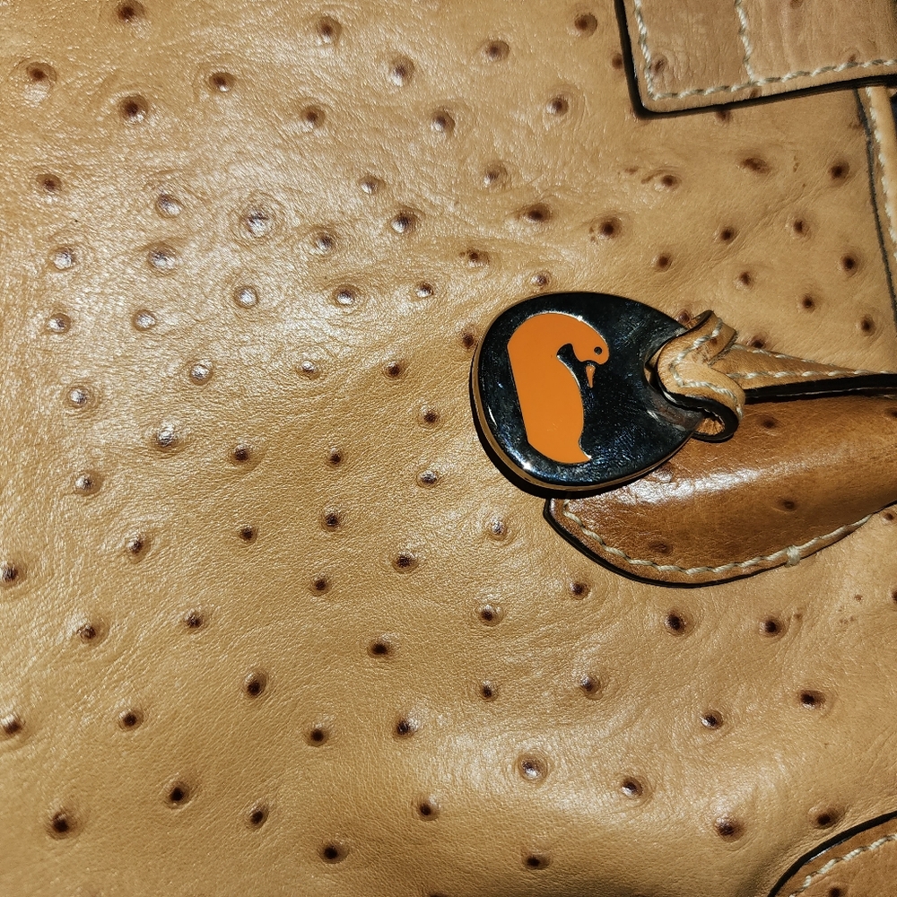 Vintage Dooney & Bourke  Handbag & Bonus D&B Vintage Ostrich Leather Bag - Picture 9 of 17